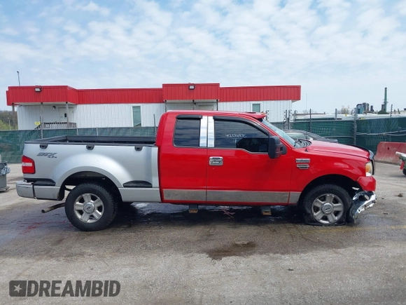 2008 Ford F-150 XLT with VIN 1FTPX14588FA31947, listed as a IAAI auction lot 42016845 with 129,723 mi miles. Bid and sale history available at carsss.com. Image 13.