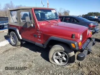 1999 Jeep Wrangler Sport with VIN 1J4FY19S0XP409124, listed as a Copart auction lot 46496615 with 166,834 mi miles and Clean Title. Bid and sale history available at carsss.com. Image 4.
