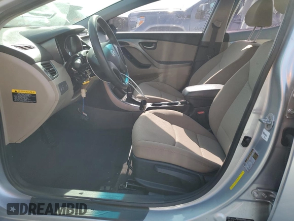 2014 Hyundai Elantra SE with VIN 5NPDH4AEXEH481154, listed as a Copart auction lot 63618325 with 113,439 mi miles and Salvage title. Bid and sale history available at DreamBid. Image 7.