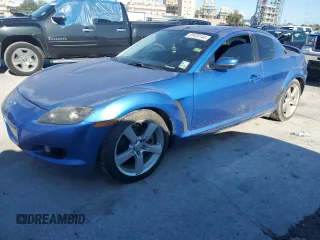 2005 Mazda RX-8 with VIN JM1FE173950146017, listed as a Copart auction lot 81470144 with 65,819 mi miles and Clean Title. Bid and sale history available at carsss.com. Image 1.