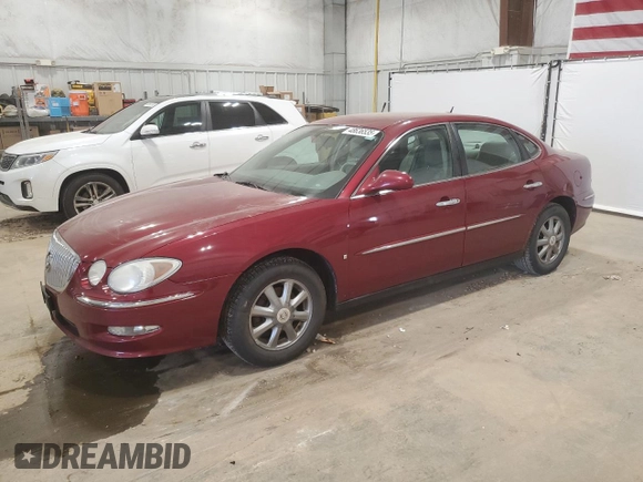 2009 Buick LaCrosse CX with VIN 2G4WC582X91213328, listed as a Copart auction lot 48636535 with 190,457 mi miles and Clean Title. Bid and sale history available at carsss.com. Image 1.