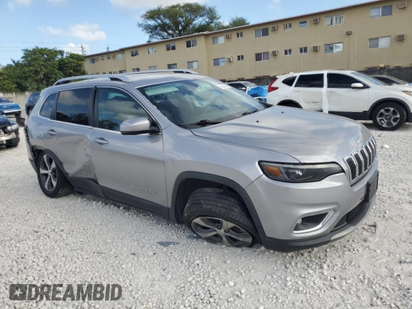 2020 Jeep Cherokee Limited with VIN 1C4PJLDB2LD577103, listed as a Copart auction lot 51555725 with 170,878 mi miles and Salvage title. Bid and sale history available at DreamBid. Image 4.