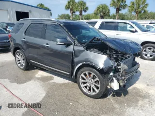 2016 Ford Explorer Limited with VIN 1FM5K7F8XGGB98539, listed as a Copart auction lot 82752454 with Not Provided miles and Salvage Title. Bid and sale history available at DreamBid. Image 4.