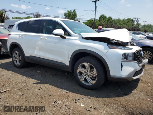 2022 Hyundai Santa Fe SE with VIN 5NMS1DAJ6NH386967, listed as a Copart auction lot 62485124 with 27,442 mi miles and Salvage Title. Bid and sale history available at DreamBid. Image 4.