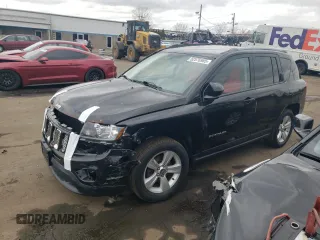 2016 Jeep Compass High Altitude Edition with VIN 1C4NJDEBXGD776207, listed as a Copart auction lot 52576985 with 91,642 mi miles and Salvage Title. Bid and sale history available at carsss.com. Image 1.
