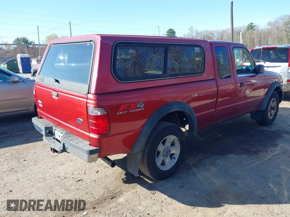 2004 Ford Ranger XL Fleet with VIN 1FTZR45E04PB30477, listed as a IAAI auction lot 42053429 with 217,812 mi miles. Bid and sale history available at carsss.com. Image 4.