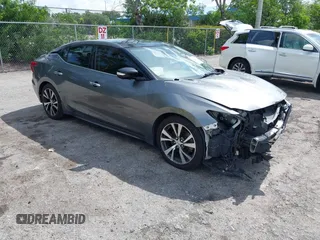 2016 Nissan Maxima SR with VIN 1N4AA6AP4GC426126, listed as a IAAI auction lot 42417796 with 120,274 mi miles and . Bid and sale history available at DreamBid. Image 1.