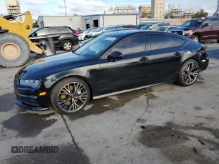 2018 Audi A7 Premium Plus with VIN WAUW3AFC0JN048172, listed as a Copart auction lot 80156204 with 0 mi miles and Salvage Title. Bid and sale history available at carsss.com. Image 1.