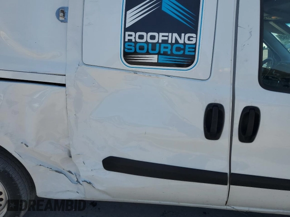 2021 Ram ProMaster City Cargo Tradesman with VIN ZFBHRFAB5M6T87663, listed as a Copart auction lot 49685045 with 144,904 mi miles and Salvage title. Bid and sale history available at DreamBid. Image 10.