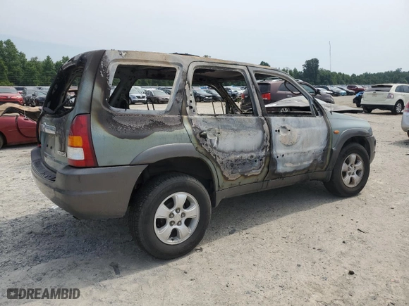 2004 Mazda Tribute LX with VIN 4F2YZ04174KM10199, listed as a Copart auction lot 65833594 with 0 mi miles and Non Repairable. Bid and sale history available at carsss.com. Image 3.
