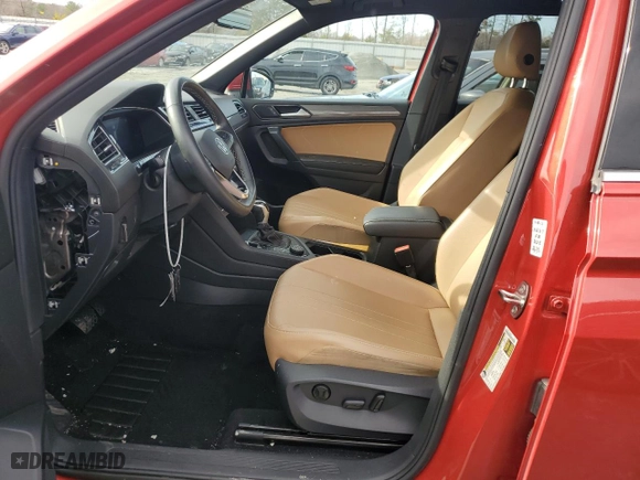 2022 Volkswagen Tiguan SE with VIN 3VV2B7AX5NM125539, listed as a Copart auction lot 45290165 with 58,753 mi miles and Clean Title. Bid and sale history available at carsss.com. Image 7.