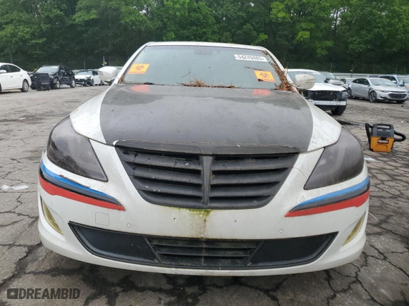 2013 Hyundai Genesis 5.0L R-Spec with VIN KMHGC4DH6DU250186, listed as a Copart auction lot 54249485 with 98,985 mi miles and Clean Title. Bid and sale history available at carsss.com. Image 5.