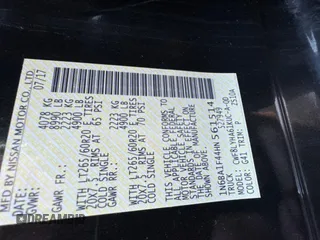 2017 Nissan Titan XD SV with VIN 1N6BA1F44HN561514, listed as a Copart auction lot 84957834 with 95,746 mi miles and Salvage Title. Bid and sale history available at carsss.com. Image 10.