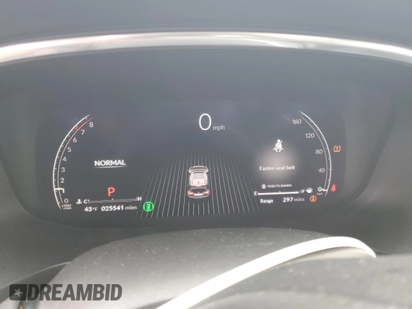 2024 Acura MDX with VIN 5J8YE1H33RL015856, listed as a Copart auction lot 46580485 with 25,541 mi miles and Salvage title. Bid and sale history available at DreamBid. Image 9.