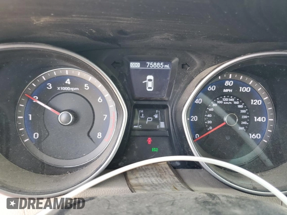 2016 Hyundai Elantra GT with VIN KMHD35LH9GU310234, listed as a Copart auction lot 53329095 with 75,885 mi miles and Salvage Title. Bid and sale history available at carsss.com. Image 9.