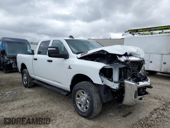 2024 Ram 2500 Tradesman with VIN 3C6UR5CL2RG194296, listed as a Copart auction lot 50347865 with 7,587 mi miles and Salvage title. Bid and sale history available at DreamBid. Image 4.