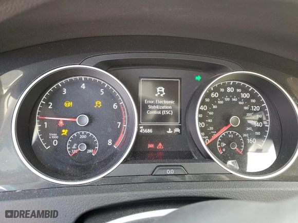 2019 Volkswagen Golf Alltrack S with VIN 3VWM17AU1KM514378, listed as a Copart auction lot 54048664 with 45,686 mi miles. Bid and sale history available at carsss.com. Image 9.