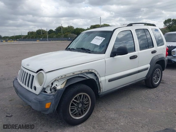 2007 Jeep Liberty Sport with VIN 1J4GK48K57W633312, listed as a IAAI auction lot 41893171 with 116,331 mi miles. Bid and sale history available at carsss.com. Image 2.