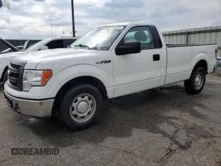 2013 Ford F-150 XL with VIN 1FTNF1CF1DKE78965, listed as a Copart auction lot 53950455 with 156,381 mi miles and Clean title. Bid and sale history available at DreamBid. Image 1.