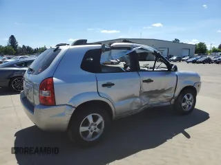 2005 Hyundai Tucson GL with VIN KM8JM12B25U076246, listed as a Copart auction lot 54030704 with 0 mi miles and Salvage Title. Bid and sale history available at carsss.com. Image 3.