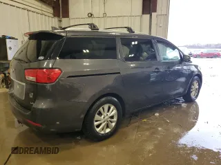 2016 Kia Sedona LX with VIN KNDMB5C17G6165581, listed as a Copart auction lot 53737215 with 160,030 mi miles and Non Repairable. Bid and sale history available at carsss.com. Image 3.
