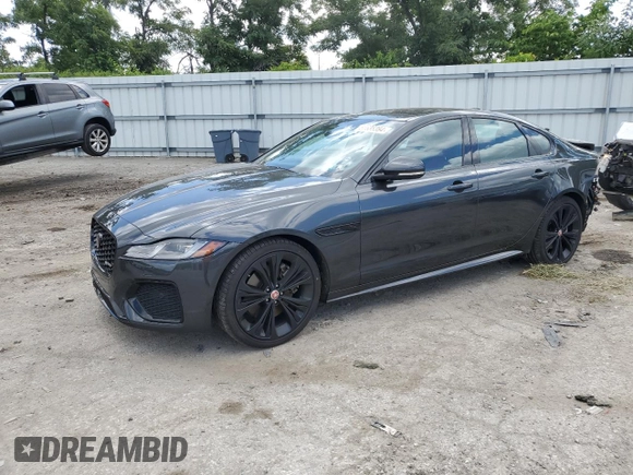 2022 Jaguar XF R-Dynamic SE with VIN SAJBL4GX2NCY92379, listed as a Copart auction lot 58638384 with 13,048 mi miles and Salvage Title. Bid and sale history available at carsss.com. Image 1.