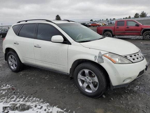 2004 Nissan Murano SL with VIN JN8AZ08W84W332147, listed as a Copart auction lot 88315065 with 158,519 mi miles and Salvage Title. Bid and sale history available at carsss.com. Image 4.