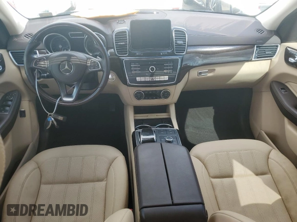 2017 Mercedes-Benz GLS 450 with VIN 4JGDF6EE8HA897075, listed as a Copart auction lot 74218194 with Not Provided miles and Salvage Title. Bid and sale history available at DreamBid. Image 8.