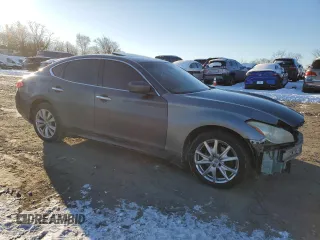 2011 Infiniti M37 with VIN JN1BY1AR6BM373546, listed as a Copart auction lot 87723595 with 284,173 mi miles and Salvage Title. Bid and sale history available at carsss.com. Image 4.