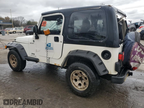2006 Jeep Wrangler Sport Right Hand Drive with VIN 1J4F449S66P733349, listed as a Copart auction lot 80022794 with 194,692 mi miles and Salvage Title. Bid and sale history available at carsss.com. Image 2.