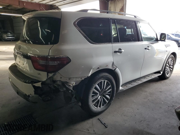 2022 Nissan Armada SL with VIN JN8AY2BB8N9815142, listed as a Copart auction lot 42256715 with 52,900 mi miles and Salvage Title. Bid and sale history available at carsss.com. Image 3.