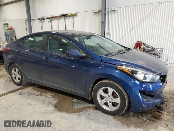 2015 Hyundai Elantra SE with VIN 5NPDH4AE7FH640276, listed as a Copart auction lot 47742295 with 158,144 mi miles and Salvage Title. Bid and sale history available at DreamBid. Image 4.