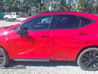 2025 Lexus NX with VIN JTJKKCFZ9S2043833, listed as a IAAI auction lot 42062661 with 9,850 mi miles. Bid and sale history available at carsss.com. Image 15.
