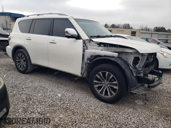 2017 Nissan Armada SL with VIN JN8AY2ND6H9006806, listed as a Copart auction lot 43195265 with 126,955 mi miles and Salvage Title. Bid and sale history available at carsss.com. Image 4.