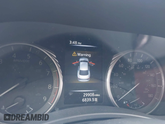 2023 Infiniti Q50 Luxe with VIN JN1EV7BP7PM511298, listed as a IAAI auction lot 41702893 with 29,908 mi miles and . Bid and sale history available at DreamBid. Image 7.
