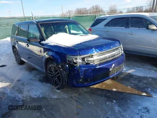 2013 Ford Flex SEL with VIN 2FMHK6C89DBD35064, listed as a IAAI auction lot 41597447 with 195,311 mi miles. Bid and sale history available at carsss.com. Image 1.