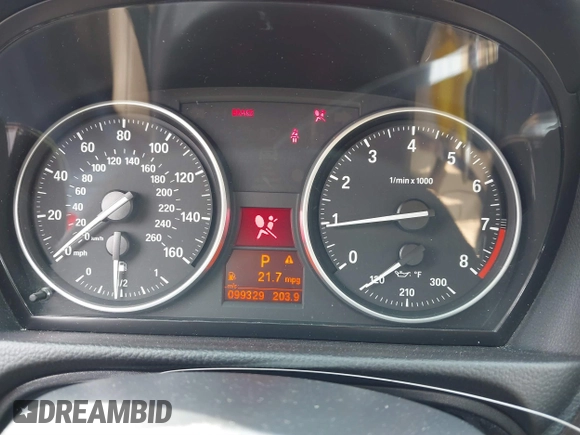 2007 BMW 3 Series 335i with VIN WBAVB73577PA87431, listed as a IAAI auction lot 41843603 with 99,329 mi miles. Bid and sale history available at carsss.com. Image 7.