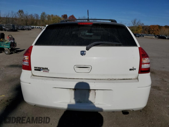 2008 Dodge Magnum SXT with VIN 2D4GZ37V38H206673, listed as a Copart auction lot 78195354 with 51,445 mi miles and Salvage Title. Bid and sale history available at DreamBid. Image 6.