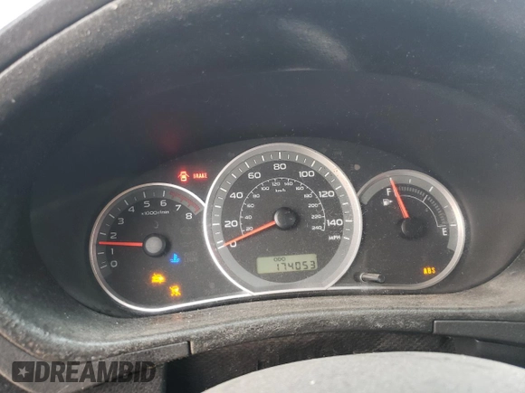 2008 Subaru Impreza Outback Special Sports with VIN JF1GH63698G826655, listed as a Copart auction lot 57448535 with 174,053 mi miles and Salvage title. Bid and sale history available at DreamBid. Image 9.