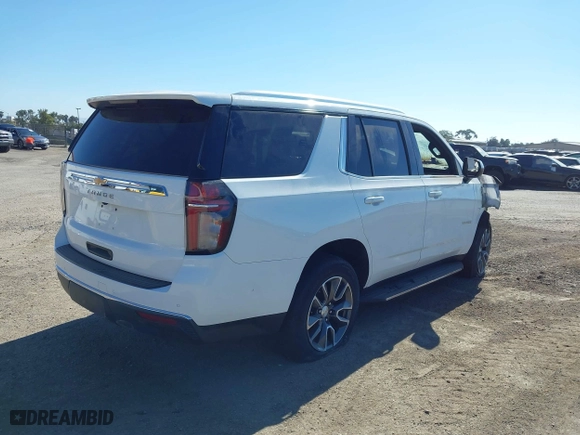 2021 Chevrolet Tahoe LS with VIN 1GNSCMKD4MR235551, listed as a IAAI auction lot 39517882 with 0 mi miles. Bid and sale history available at carsss.com. Image 4.
