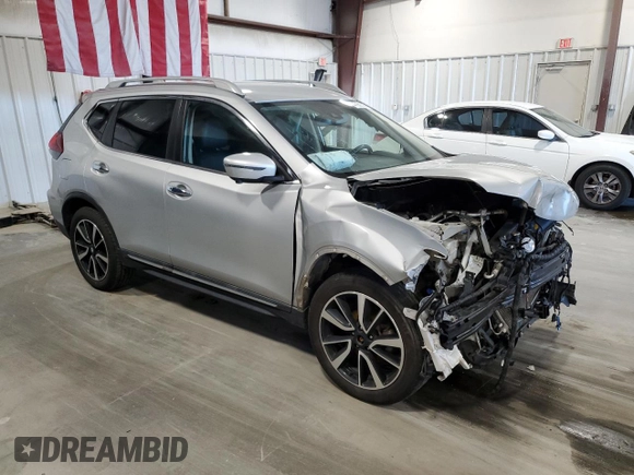 2019 Nissan Rogue SL with VIN 5N1AT2MT2KC738374, listed as a Copart auction lot 47936335 with 135,603 mi miles and Salvage Title. Bid and sale history available at DreamBid. Image 4.