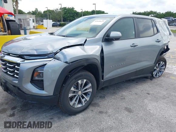 2025 Chevrolet Equinox AWD LT with VIN 3GNAXPEG9SL310420, listed as a IAAI auction lot 42640625 with 3,353 mi miles and . Bid and sale history available at DreamBid. Image 2.