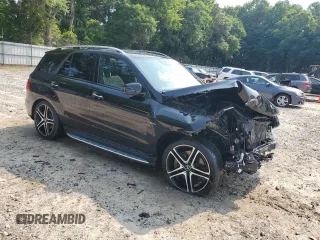 2018 Mercedes-Benz GLE 43 AMG with VIN 4JGDA6EB0JB032248, listed as a Copart auction lot 59057445 with 72,228 mi miles and Salvage title. Bid and sale history available at DreamBid. Image 4.