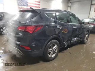 2018 Hyundai Santa Fe 2.4L with VIN 5NMZUDLB6JH081183, listed as a Copart auction lot 83575314 with 145,687 mi miles and Salvage title. Bid and sale history available at DreamBid. Image 3.