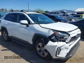 2023 Toyota RAV4 Hybrid XLE with VIN 4T3RWRFV2PU085104, listed as a IAAI auction lot 41825077 with 110,877 mi miles. Bid and sale history available at carsss.com. Image 1.
