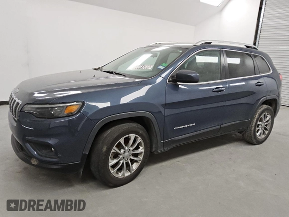 2020 Jeep Cherokee Latitude Plus with VIN 1C4PJLLB6LD653472, listed as a Copart auction lot 50411365 with 124,914 mi miles and Clean Title. Bid and sale history available at carsss.com. Image 1.