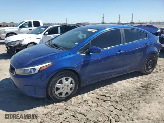 2017 Kia Forte LX with VIN 3KPFK4A76HE029500, listed as a Copart auction lot 47666495 with 86,191 mi miles and Salvage Title. Bid and sale history available at carsss.com. Image 1.