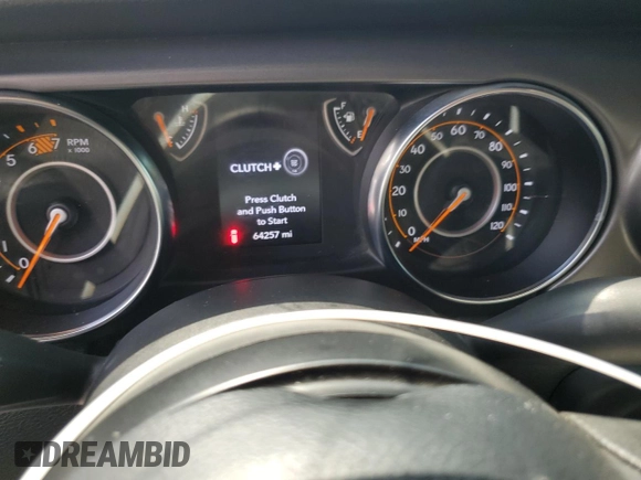 2023 Jeep Wrangler Sport with VIN 1C4HJXDGXPW596127, listed as a Copart auction lot 65395655 with 64,257 mi miles and Salvage title. Bid and sale history available at DreamBid. Image 9.