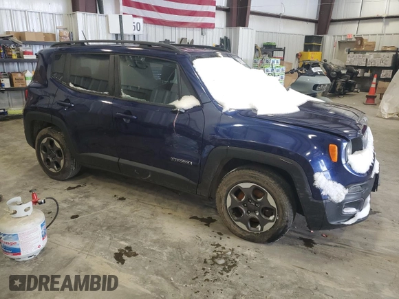 2016 Jeep Renegade Latitude with VIN ZACCJABW6GPC42409, listed as a Copart auction lot 45591525 with 108,576 mi miles and Salvage Title. Bid and sale history available at DreamBid. Image 4.