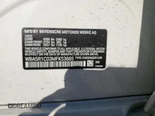 2021 BMW 3 Series 330i с VIN WBA5R1C03MFK53665, выставлен на аукционе Copart как лот 47673384 с пробегом 51 643 миль миль и . История ставок и продаж доступна на DreamBid. Изображение 12.